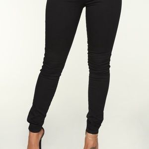 Luxe Ultra High Waist Skinny Jeans - Black